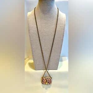 Leopard Print Pendant Necklace